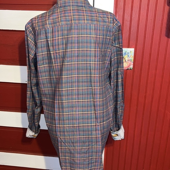 Robert Graham Classic Fit Button Cotton Flip Cuff Shirt M - Picture 5 of 8